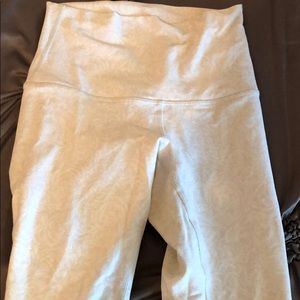 High wasted flower print lululemon